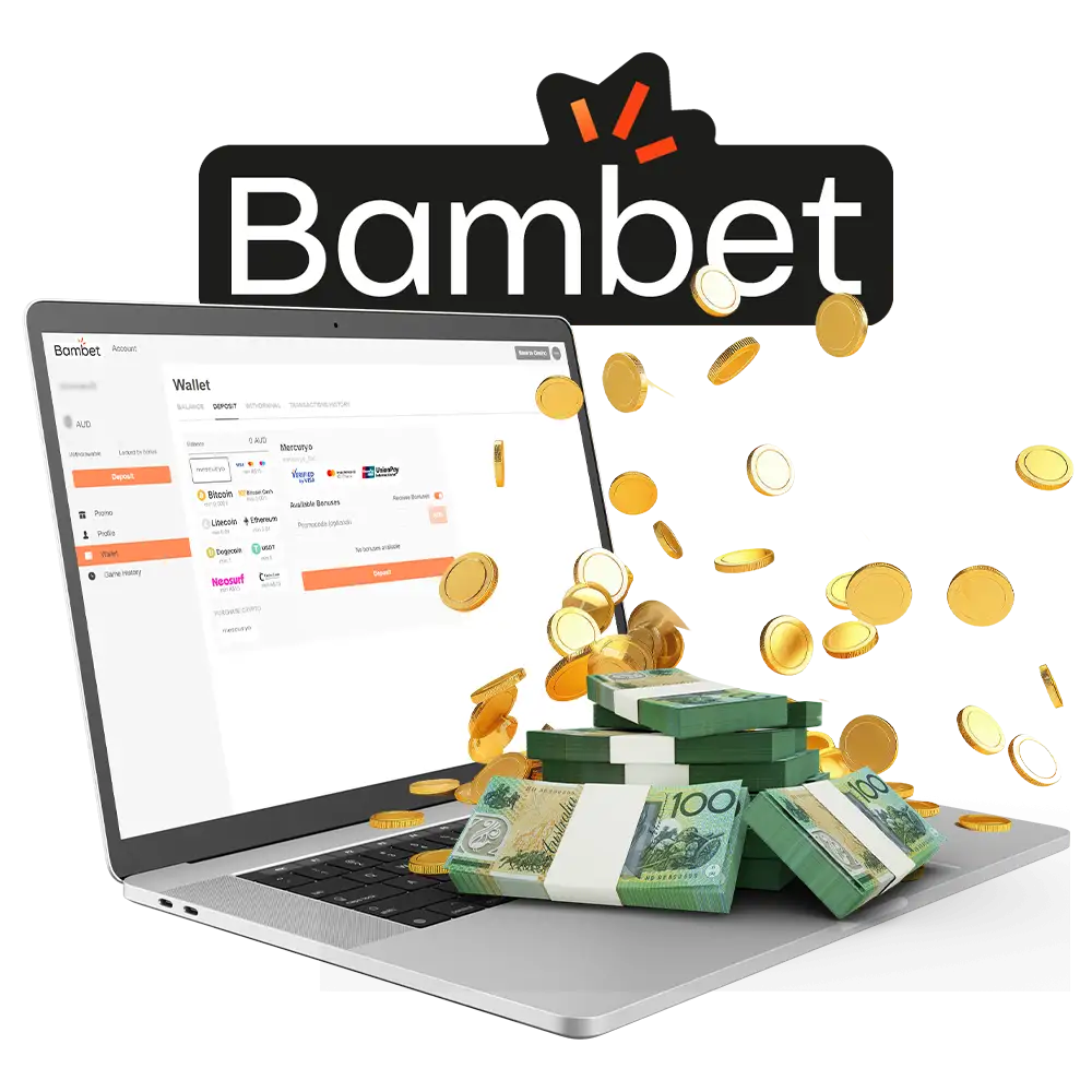 Bambet offers fast and varied payment methods for Australian players.
