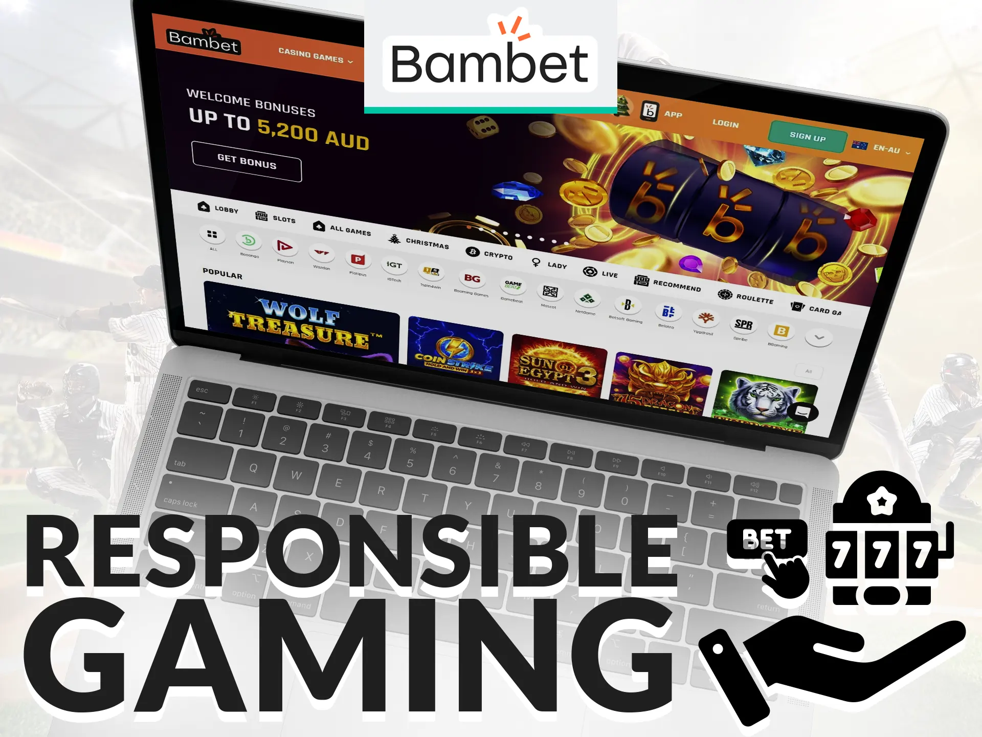 Bambet promotes safe gambling, offering resources to control and limit play responsibly.