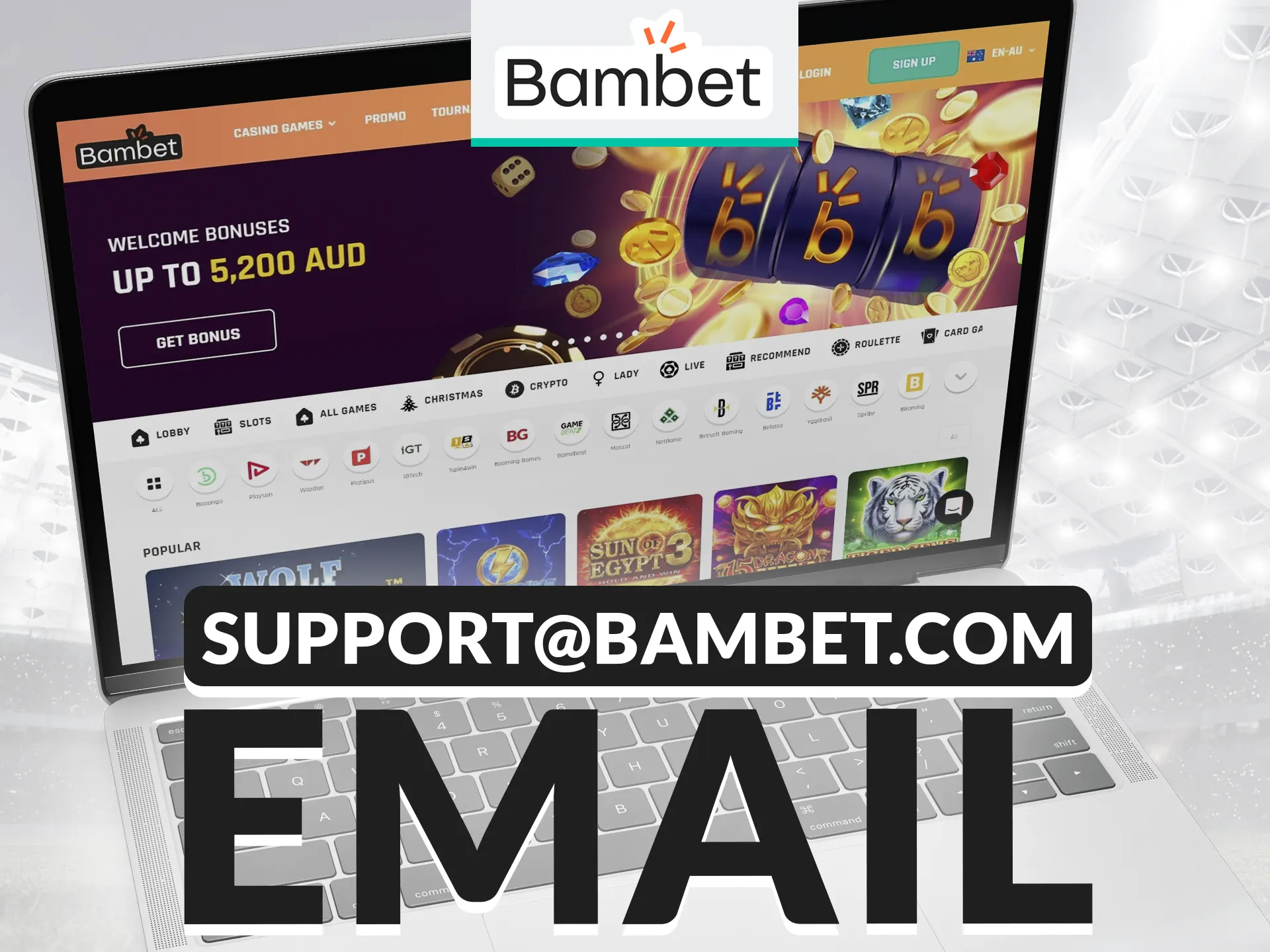 Use the opportunity to contact with Bambet through email.
