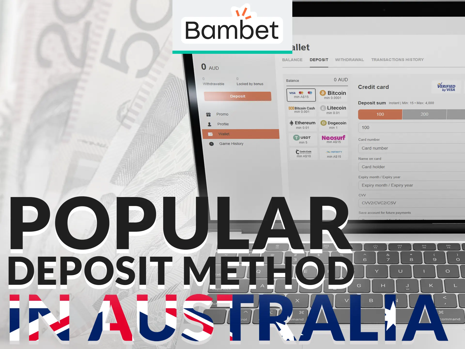Popular deposit methods in Australia: credit/debit cards, wire transfers, ensuring convenience, security, and popularity.