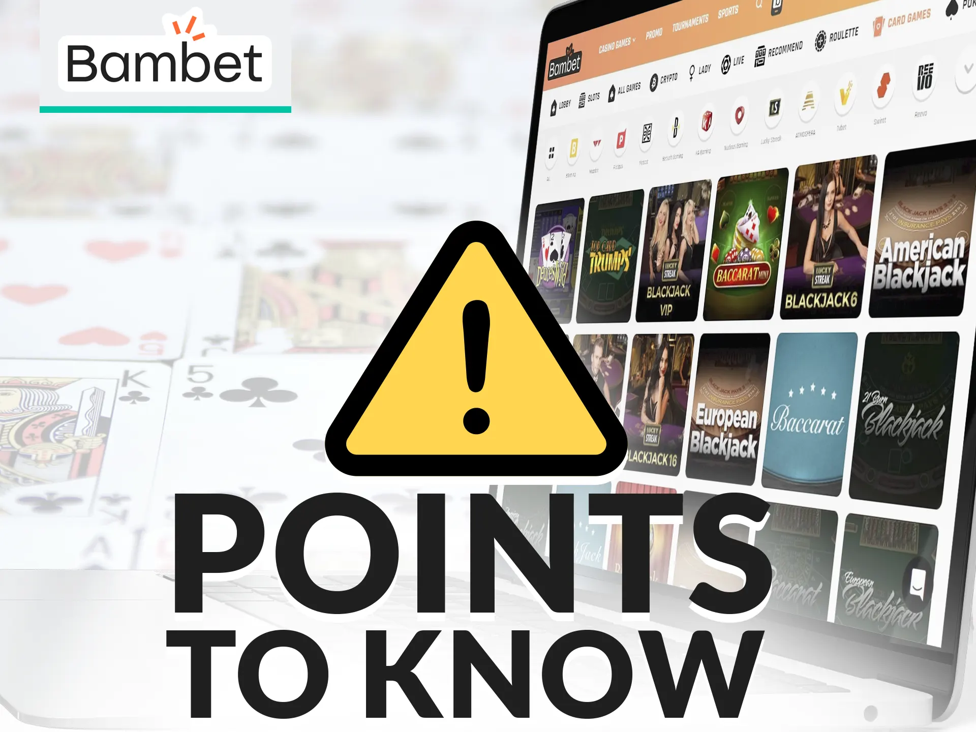Check out the important information about card games on the Bambet website.