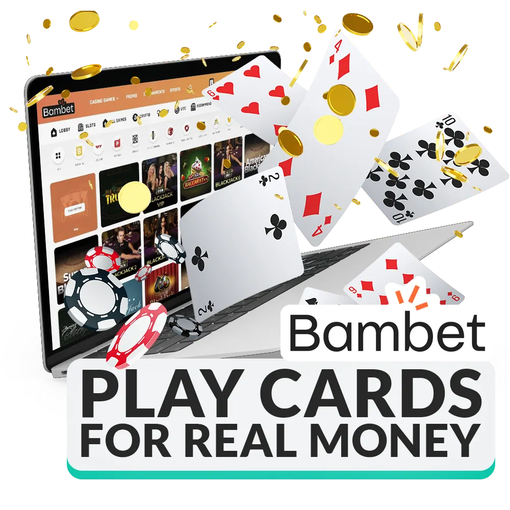 Play card games and get winnings on the Bambet website.