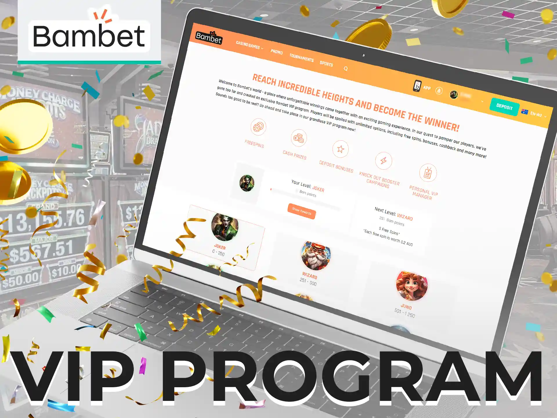 You will automatically become a member of the VIP program after registration.