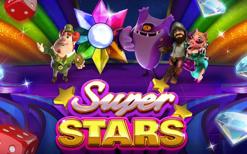 Become a lucky player of Bambet Casino's Super Stars slot.